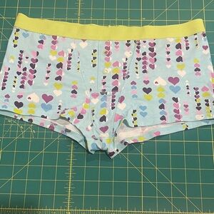 Colorful Heart Pattern Women's Boy Briefs NWOT